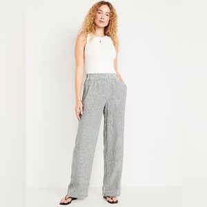 Old Navy high waist linen pant
